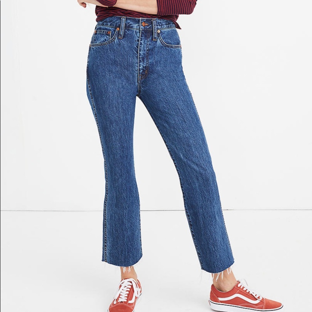 Madewell Rigid Demi-Boot Crop Jeans NWT
